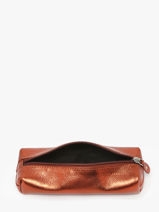 Le Plumier Ginger Cuir Paul marius Marron ginger PLUMIGIN-vue-porte