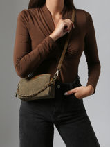 Sac Bandoulire Vintage Cuir Mila louise Marron vintage 2367XPAV-vue-porte