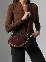 Shoulder Bag Vintage Leather Mila louise Beige vintage 23673V-vue-porte