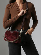 Sac Bandoulire Vintage Cuir Mila louise Marron vintage 23673FUC-vue-porte