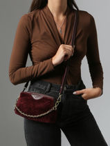 Sac Bandoulire Vintage Cuir Mila louise Marron vintage 2367XFUC-vue-porte
