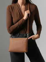 Leather Palma Crossbody Bag Nathan baume Orange nathan 27-vue-porte