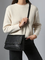 Shoulder Bag Felizia Leather Pieces Black felizia 17116819-vue-porte