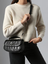 Sac Bandoulire Aldina Guess Noir aldina GG966320-vue-porte