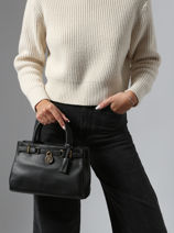 Sac Port Main American Icon Cuir Tommy hilfiger Noir american icon AW17926-vue-porte