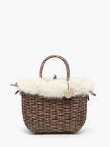 Shopping Bag Doudou Le voyage en panier Beige doudou S