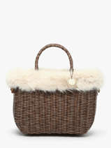 Shopping Bag Doudou Le voyage en panier Beige doudou M