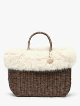Cabas Doudou Le voyage en panier Beige doudou L