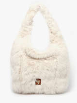 Shoulder Bag Doudou Fur Le voyage en panier Beige doudou AHP262