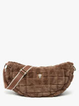 Sac Bandouli�re Quadri Polyester Le voyage en panier Marron quadri AHP269