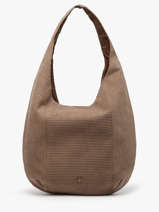 Sac Port paule Velours Polyester Le voyage en panier Marron velours AHP243