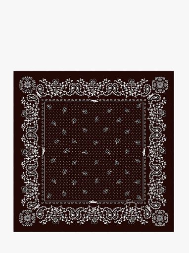 Longchamp Soie gots Scarf Brown