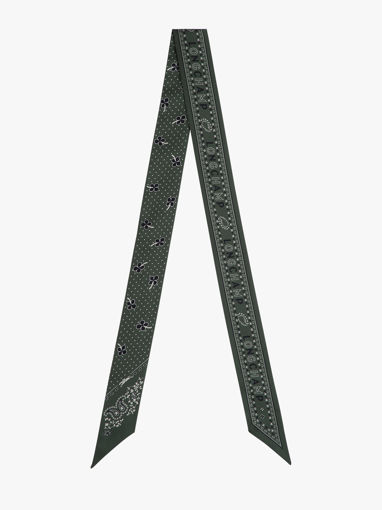 Longchamp Soie gots Scarf Green