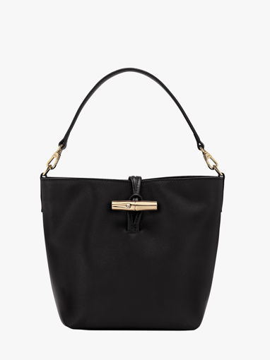 Longchamp Le roseau sleek Sacs port� travers Noir