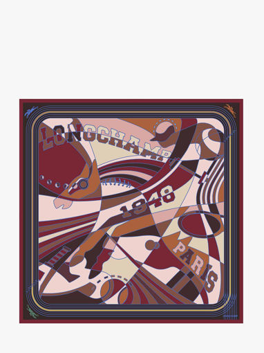 Longchamp Soie gots Foulard Jaune