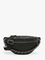 Belt Bag Vintage Leather Mila louise Black vintage 23689EX