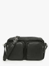 Sac Bandoulire Soft Caramella Cuir Lancaster Noir soft caramella 6