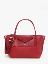 Sac Bandoulire Maya Cuir Lancaster Rouge maya 88