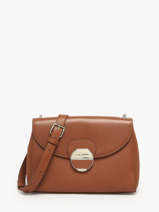 Leather Crossbody Bag Foulonn Pia Lancaster Brown pia 60