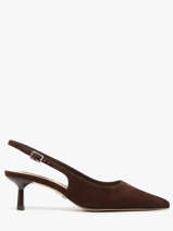 Stiletto Heel Pumps In Leather Steve madden Brown women 11003902