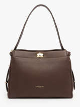 Sac Port paule Mademoiselle Romy Cuir Lancaster Marron mademoiselle romy 106