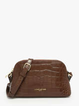 Sac Bandoulire Exo Cuir Lancaster Marron exo 113