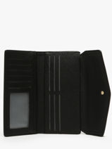Wallet David jones Black saffiano P164-vue-porte