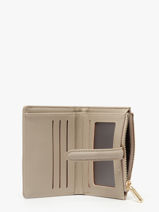 Wallet Saffiano David jones Beige saffiano P163-vue-porte