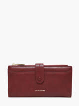 Portefeuille Porte Monnaie David jones Rouge lac P162