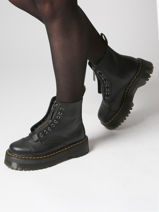 Sinclair Boots In Leather Dr martens Black women 22564001-vue-porte
