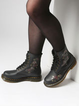 Boots 1460 In Leather Dr martens Black women 32070001-vue-porte