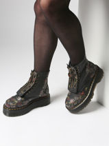 Boots Sinclair In Leather Dr martens Black women 32050001-vue-porte