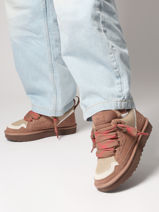 Sneakers Lowmel In Leather Ugg Brown women 1144032-vue-porte