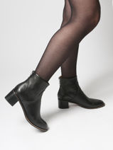 Bottines  Talon En Cuir Mam