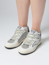 Sneakers Dany In Leather Semerdjian Silver women DANY-vue-porte