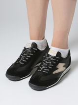 Sneakers Joyce In Leather Semerdjian Black women JOYCE-vue-porte