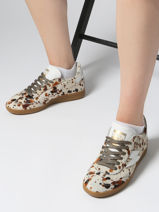 Sneakers Aslan In Leather Semerdjian Multicolor women ASLAN-vue-porte