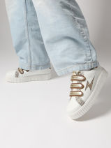 Sneakers Xenia Vanessa wu Blanc women BK2803OR-vue-porte