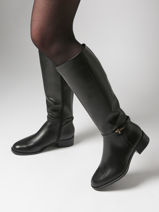 Bottes En Cuir Tamaris Marron women 43-vue-porte