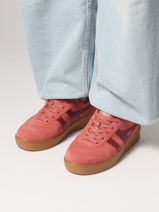 Sneakers Grandslam In Leather Gola Red women CLA589-vue-porte