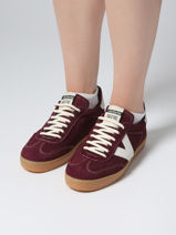 Sneakers Berlin In Leather Victoria Brown women 1126218-vue-porte