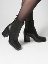 Bottines  Talon En Cuir Tommy hilfiger Noir women 8844BDS-vue-porte