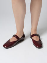 Ballerinas In Leather Gabor Red women 25-vue-porte