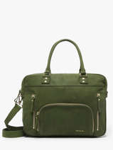 Sac Macy Cuir Nat et nin Vert vintage MACY