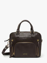 Sac Bandouli�re Baby Macy Cuir Nat et nin Marron vintage BABYMACY