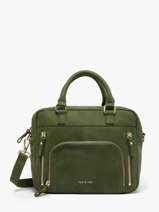 Sac Bandoulire Baby Macy Cuir Nat et nin Vert vintage BABYMACY