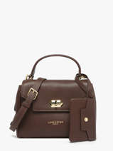 Sac Bandoulire Mademoiselle Grace Cuir Lancaster Marron mademoiselle grace 101