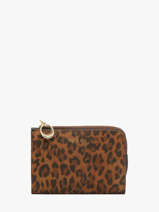 Portefeuille Iza Cuir Nat et nin Marron vintage IZA