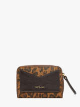 Coin Purse Leather Nat et nin Brown vintage PIA