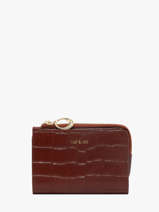Wallet Leather Nat et nin Red vintage IZA